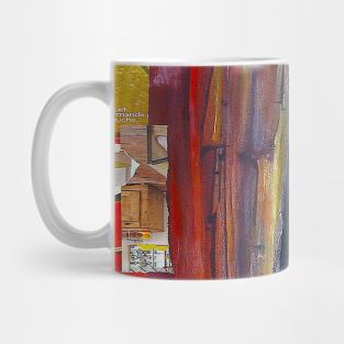 abstract painting classic and multicolour Mug